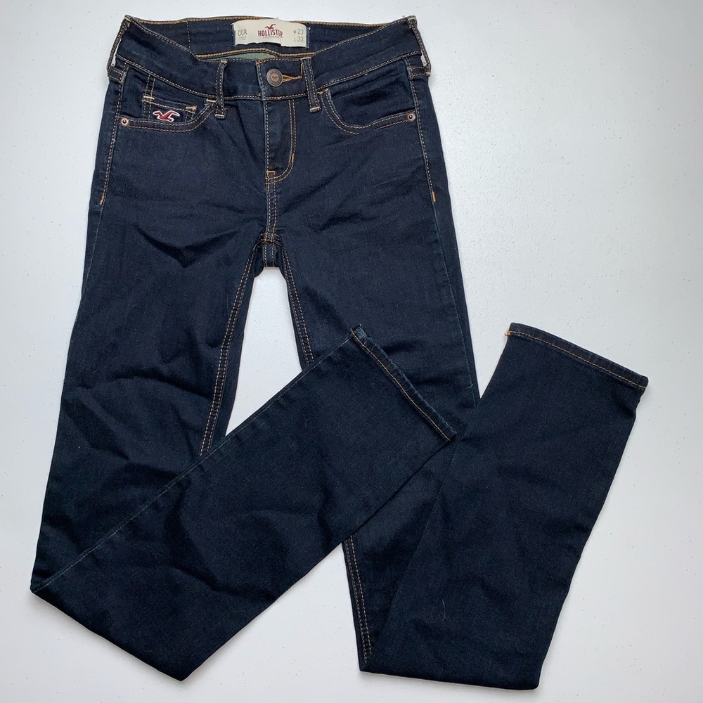 Hollister blue dark super skinny Women’s Jean
